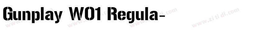 Gunplay W01 Regula字体转换